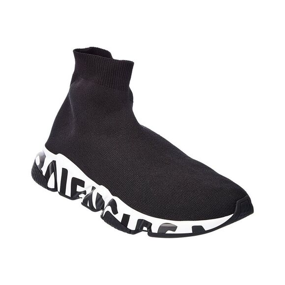 Balenciaga Speed Graffiti Sock Sneaker, Black - Picture 1 of 5